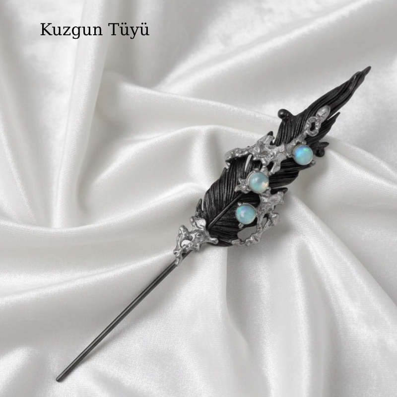 Wymorin Kara Gece Küpeler