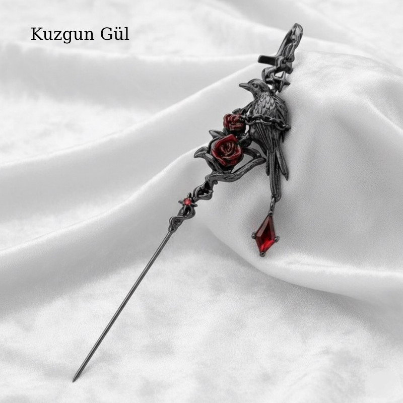 Wymorin Kara Gece Küpeler