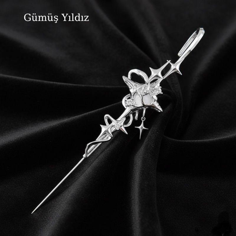 Wymorin Kara Gece Küpeler